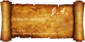 Jobszt Anikó névjegykártya